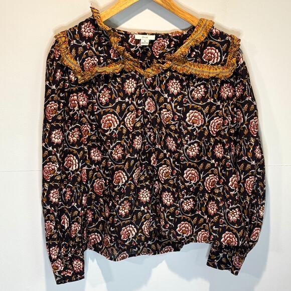 Anthro Othilia Sera Ruffled Blouse - size Small - Picture 2 of 7